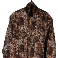 Leopard silk blouson | Vintage.City 古着屋、古着コーデ情報を発信