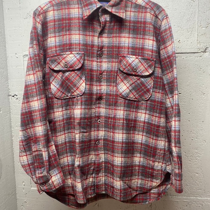 70s vintage ペンドルトン　チェック　ウールシャツ　オンブレ　グレー SS016 | Vintage.City 古着屋、古着コーデ情報を発信