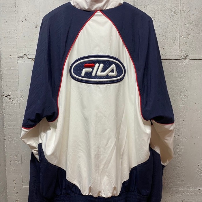 90s vintage FILA フィラ　ナイロンジャケット　トリコロール　M JS022 | Vintage.City 古着屋、古着コーデ情報を発信