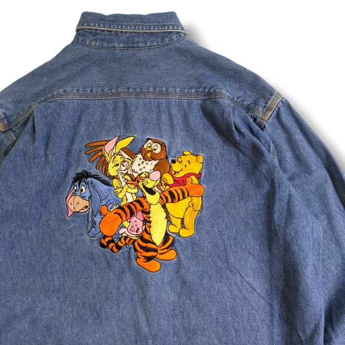 [007]90s ディズニー Disney 刺繍コットンシャツ くまのプーさん S | Vintage.City 古着屋、古着コーデ情報を発信