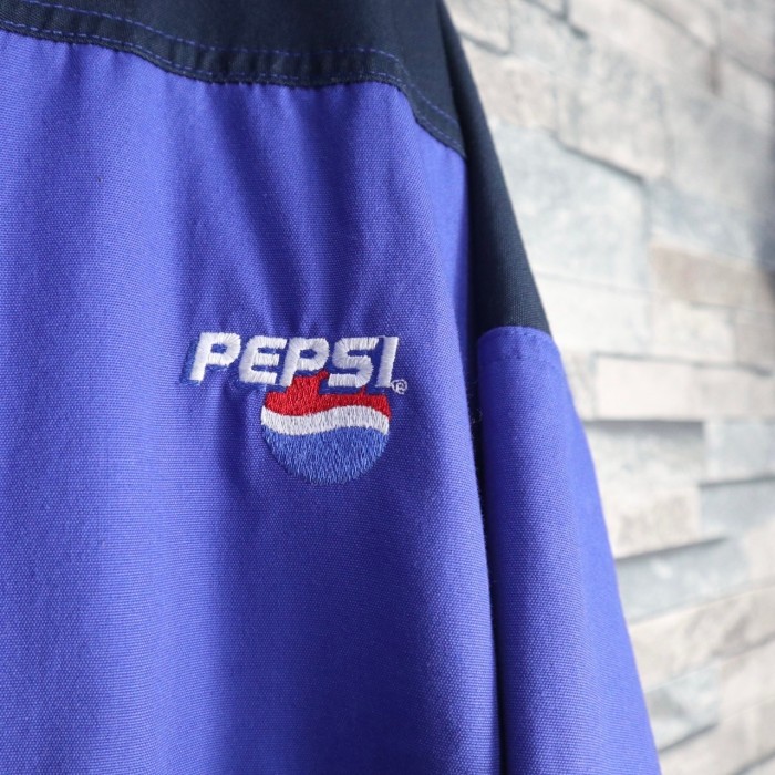 USA Pepsi logo double zip design cotton jacket | Vintage.City 古着屋、古着コーデ情報を発信