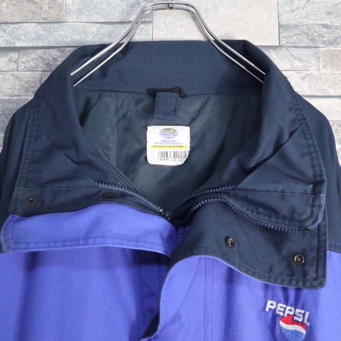 USA Pepsi logo double zip design cotton jacket | Vintage.City 古着屋、古着コーデ情報を発信