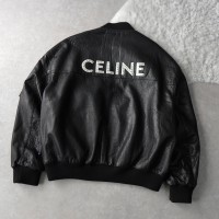 CELINE / セリーヌ　ボンバージャケット / ブルゾン / レザージャケット　Lサイズ相当 | Vintage.City 古着屋、古着コーデ情報を発信