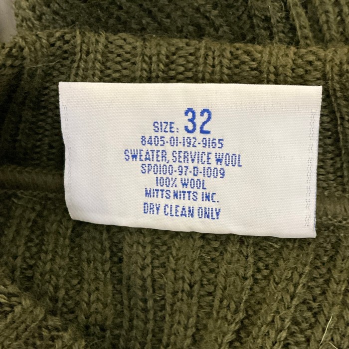 デッドストック 97年納品 U.S.ARMY ウール リブニット ミリタリー セーター 古着 メンズ 32 カーキグリーン 緑 新品未使用品 ヴィンテージ ビンテージ 90年代 90s【f240205002】 | Vintage.City 빈티지숍, 빈티지 코디 정보