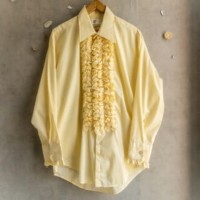“夕空輝舞” 70s After Six beautiful pale yellow ruffle shirt | Vintage.City Vintage Shops, Vintage Fashion Trends
