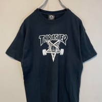 THRASHER big logo T-shirt size M 配送C スラッシャー　ビッグロゴTシャツ　ストリート　黒 sk8 | Vintage.City 古着屋、古着コーデ情報を発信