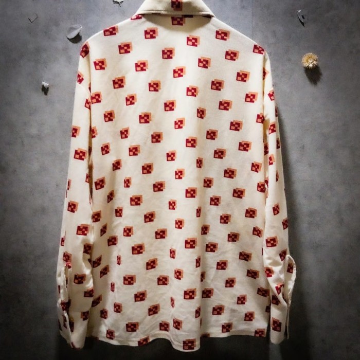 “退廃幾何” 70s nylon shirts on special graphic like  abstracted  HEARTCROWN | Vintage.City 古着屋、古着コーデ情報を発信