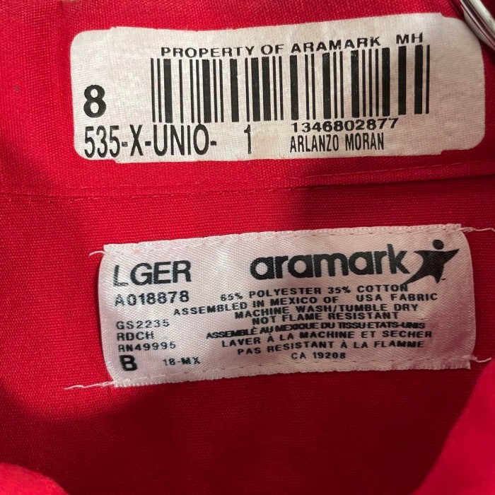aramark made in mexico work shirt size L 配送C 90's ワークシャツ　企業系　メキシコ製　アラマーク　赤 | Vintage.City Vintage Shops, Vintage Fashion Trends