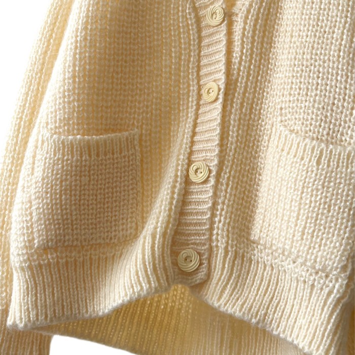 Vintage Design Button Knit Cardigan | Vintage.City 古着屋、古着コーデ情報を発信