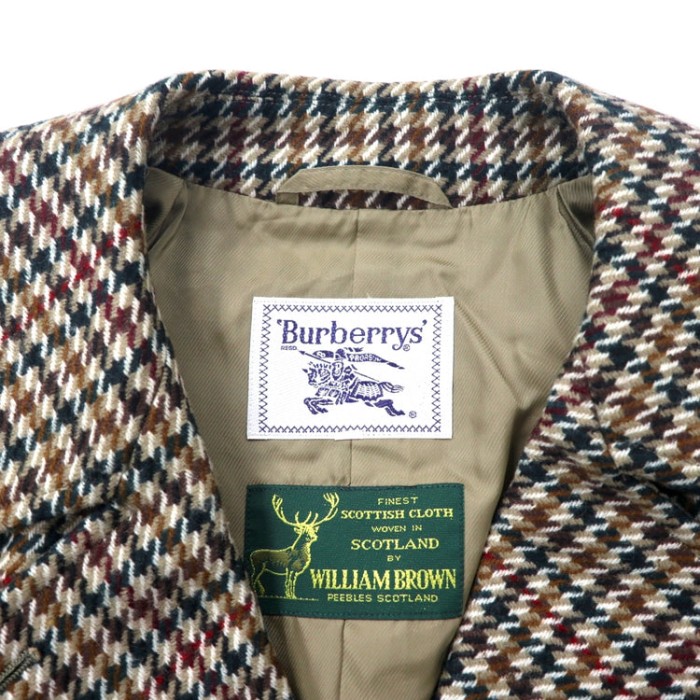 Burberrys × WILLIAM BROWN オールド ダブル ツイードジャケット 11AR ブラウン ガンクラブチェック ウール | Vintage.City 古着屋、古着コーデ情報を発信