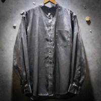 “液体金属” Liquid Metal like shiny shirt with wavy stripe | Vintage.City 빈티지숍, 빈티지 코디 정보