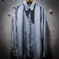 “鎖刺繍唸” Italian Chain like Special Embroidery front fly shirt | Vintage.City 빈티지숍, 빈티지 코디 정보