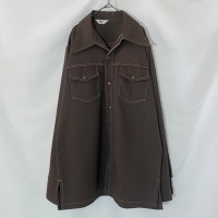 70's MONTGOMERY WARD Snap Button Shirt-Jacket | Vintage.City 古着屋、古着コーデ情報を発信