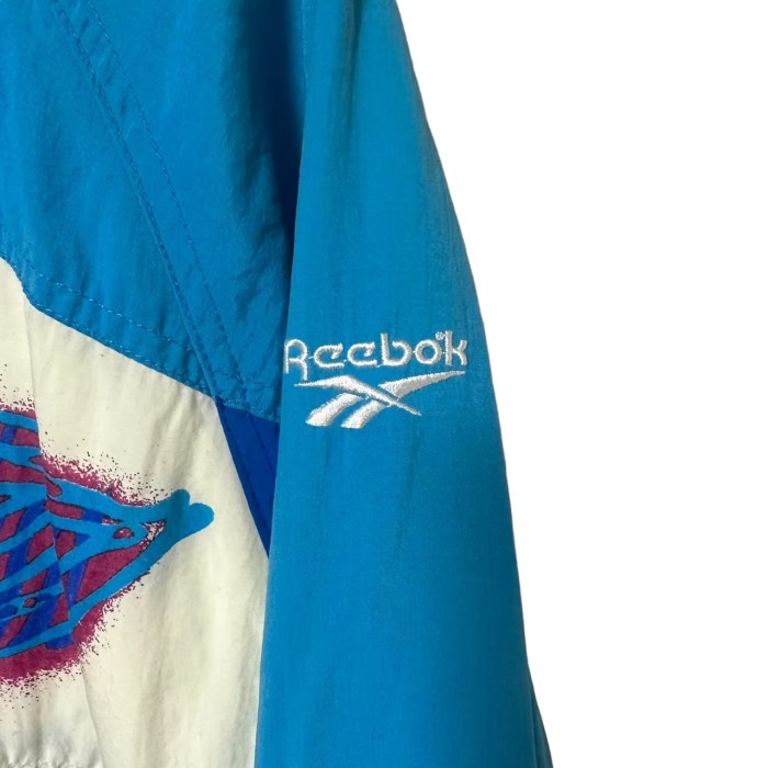 Reebok リーボック ナイロンジャケット L 刺繍ロゴ バックロゴ 90s | Vintage.City 古着屋、古着コーデ情報を発信
