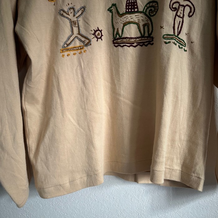 COUNTDOWN ROOTS Embroidery long sleeve tee | Vintage.City 빈티지숍, 빈티지 코디 정보