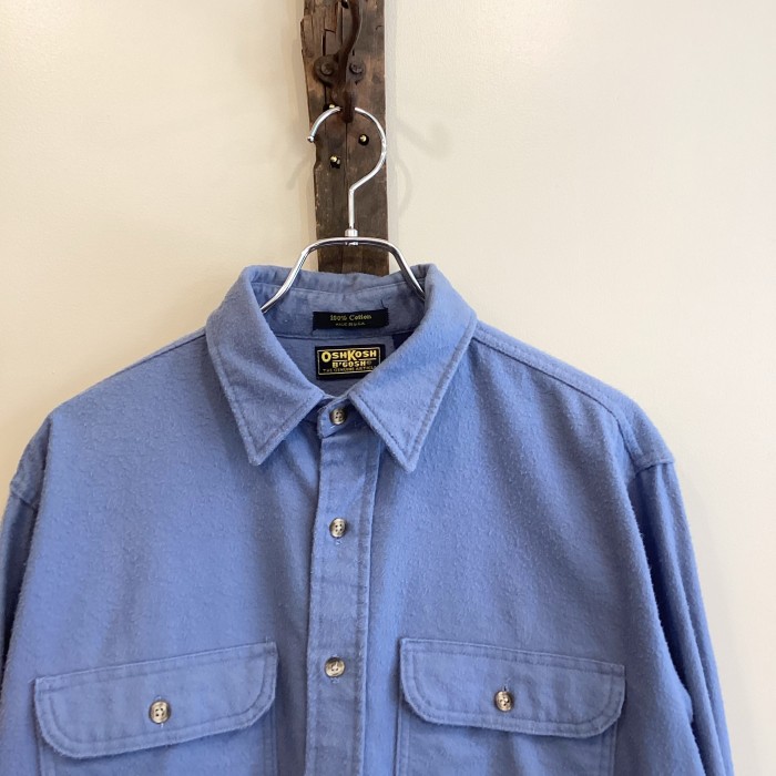 【OSHKOSH】CHAMOIS CLOTH WORK SHIRT sizeL MADE IN U.S.A. | Vintage.City 古着屋、古着コーデ情報を発信