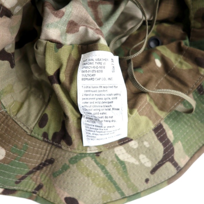 US ARMY サファリハット 58.7cm カーキ カモフラ ミリタリー HAT SUN WEATHER UNIFORM TYPE Ⅵ 8415-01-579-9210 BERNARD CAP Co. | Vintage.City 古着屋、古着コーデ情報を発信