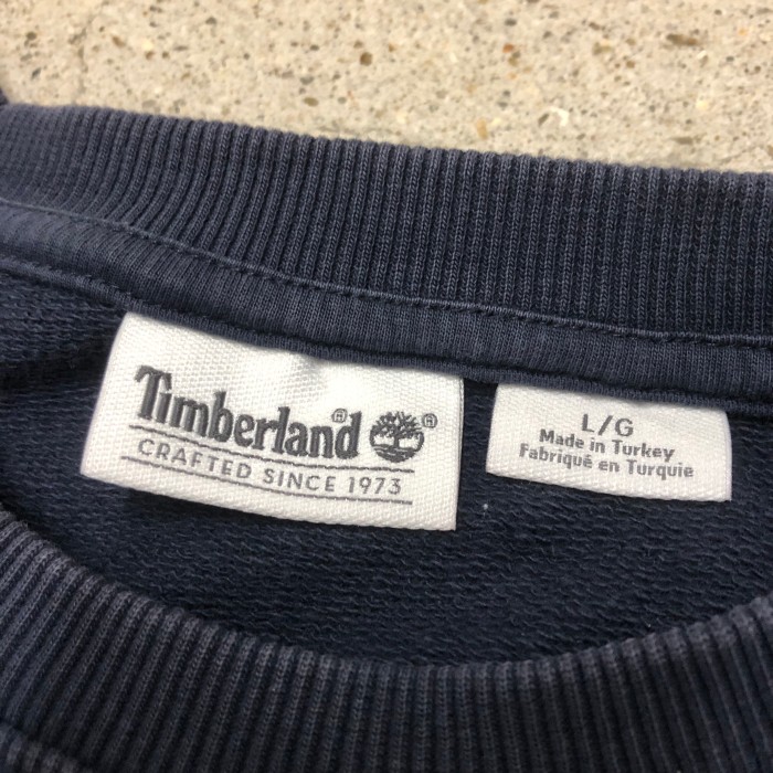 Timberland/Logo Embroidery Sweat/Turkey製/L/刺繍ロゴ/スウェット/ネイビー/カモフラ/ティンバーランド/古着/中古 | Vintage.City 빈티지숍, 빈티지 코디 정보