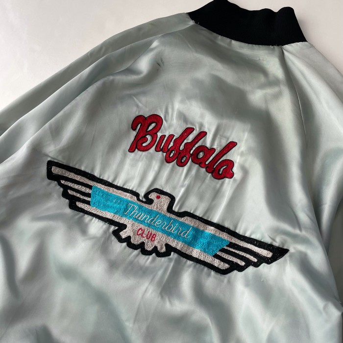80's Buffalo USA Satin Fabric Jacket サテンジャケット | Vintage.City