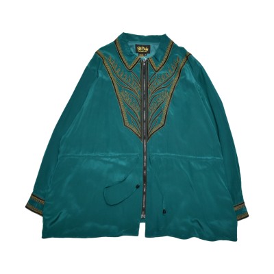 Vintage Embroidery Silk Jacket | Vintage.City 古着屋、古着コーデ情報を発信