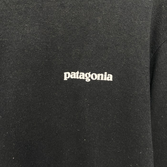 patagonia パタゴニア バックプリントロンT ワンポイントロゴ 黒 S | Vintage.City 古着屋、古着コーデ情報を発信