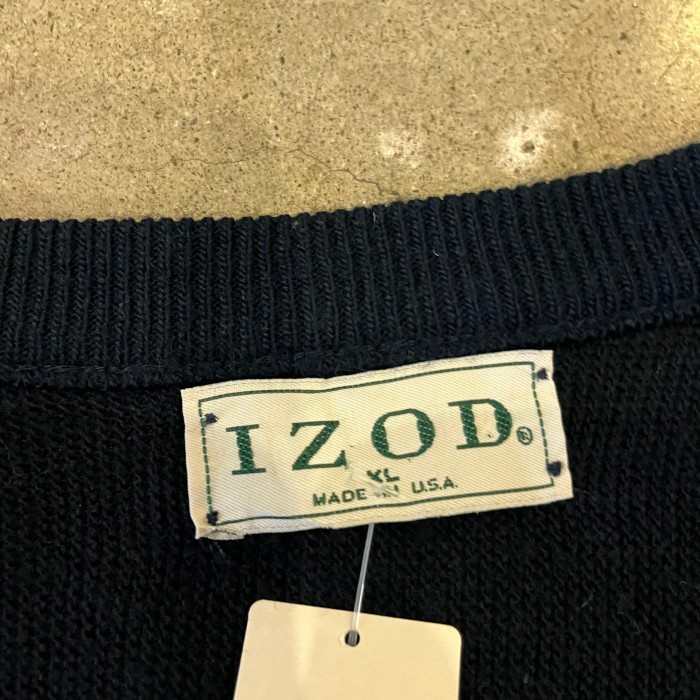 80s~ IZOD acrylic V-neck knit | Vintage.City 빈티지숍, 빈티지 코디 정보