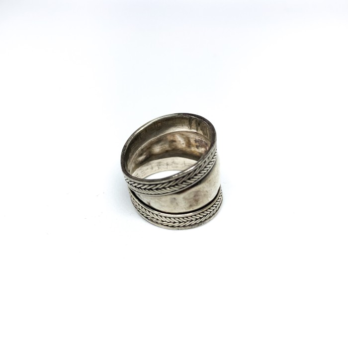 Vintage silver 925 handmade wide design ring | Vintage.City 古着屋、古着コーデ情報を発信