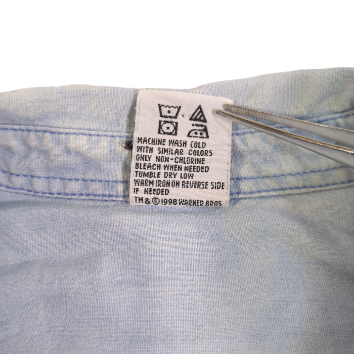 [100]90s ワーナー・ブラザース ルーニーテューンズ コットンシャツ S | Vintage.City 빈티지숍, 빈티지 코디 정보