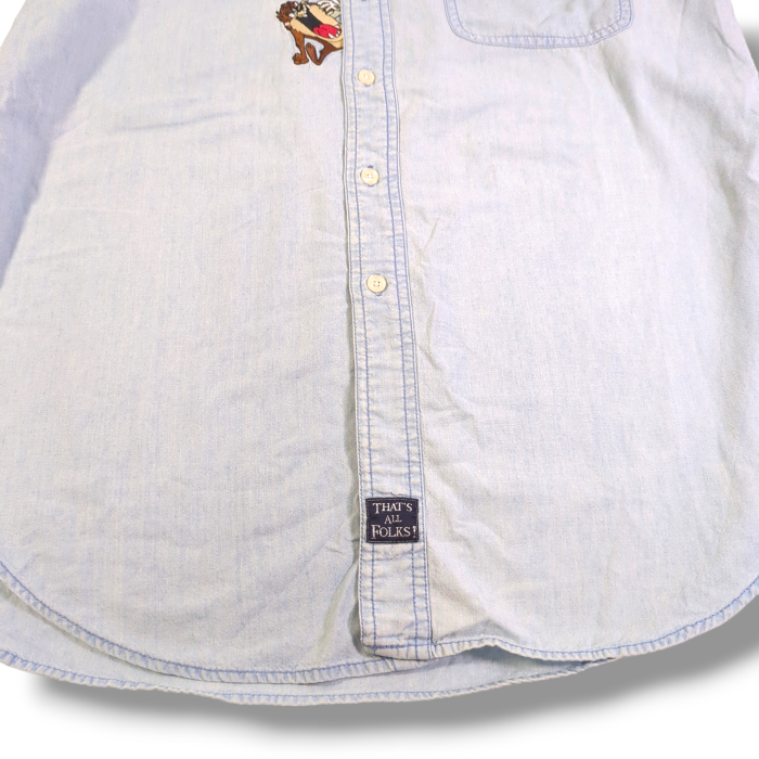 [100]90s ワーナー・ブラザース ルーニーテューンズ コットンシャツ S | Vintage.City 빈티지숍, 빈티지 코디 정보