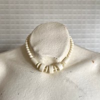 Vintage 70〜80s retro off white beads necklace レトロ ヴィンテージ オフホワイト ビーズ ネックレス | Vintage.City 古着屋、古着コーデ情報を発信