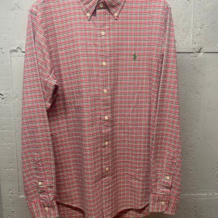 ラルフローレン　custom fit メンズ　チェック　ボタンダウンシャツ  SS038 | Vintage.City 古着屋、古着コーデ情報を発信
