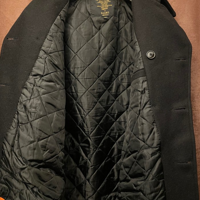 MADE IN USA製 FIDELITY for BEAMS ウールPコート ブラック Mサイズ | Vintage.City 빈티지숍, 빈티지 코디 정보
