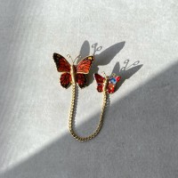 Vintage 70s〜80s USA retro twin red butterfly brooch レトロ ヴィンテージ ツイン 赤い蝶々 ブローチ | Vintage.City Vintage Shops, Vintage Fashion Trends