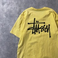 stussy　ステューシー　ショーンフォト　バックプリント　イエロー　Tシャツ | Vintage.City 古着屋、古着コーデ情報を発信