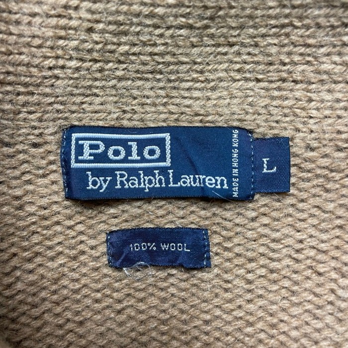 Polo by Ralph Lauren ポロバイラルフローレン ショールカラー カーディガン カウチンニット メンズL | Vintage.City 古着屋、古着コーデ情報を発信