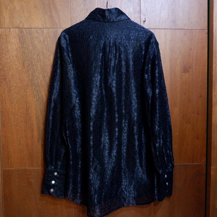 70s ブラック レースシャツ | Vintage.City 古着屋、古着コーデ情報を発信