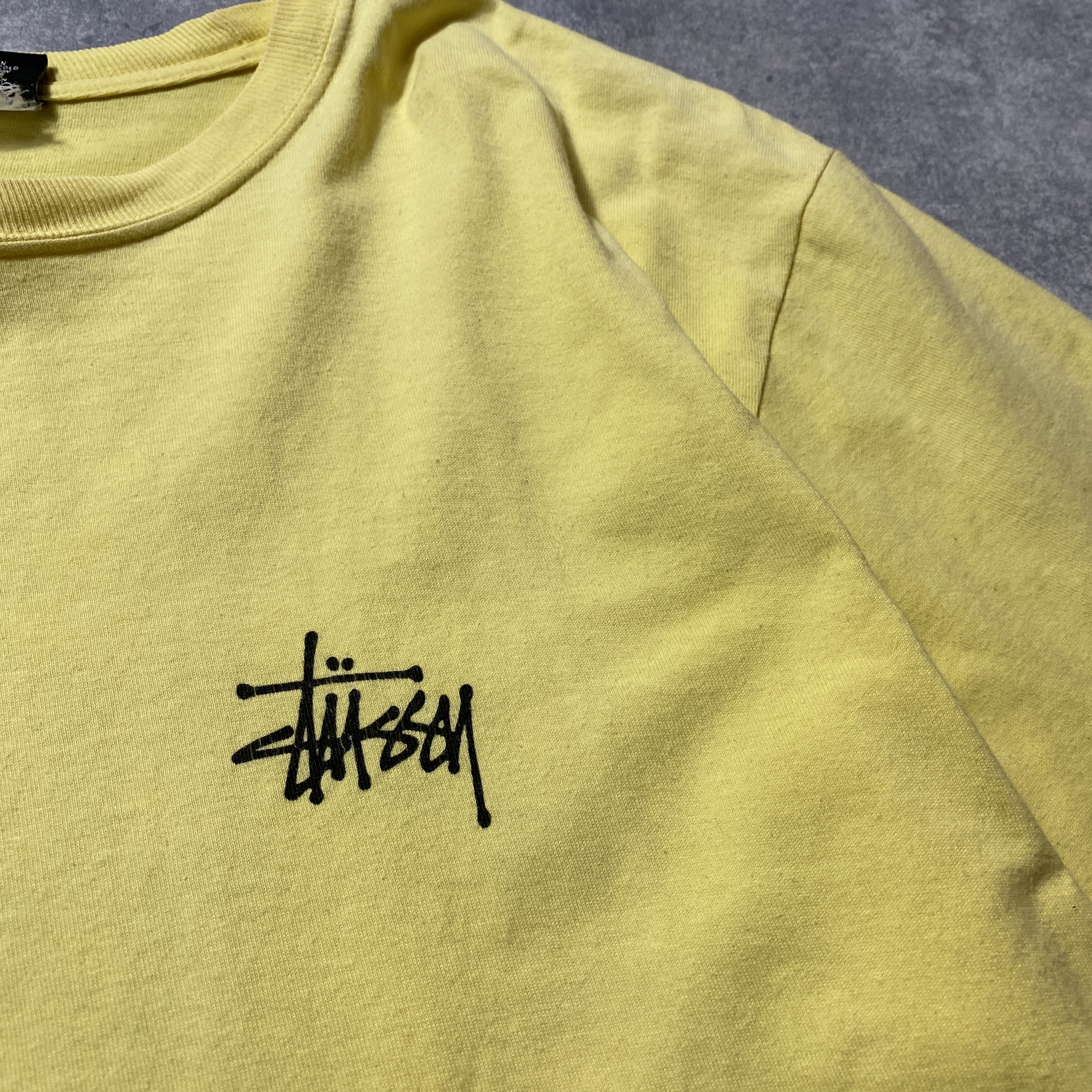 stussy ステューシー ショーンフォト バックプリント イエロー T