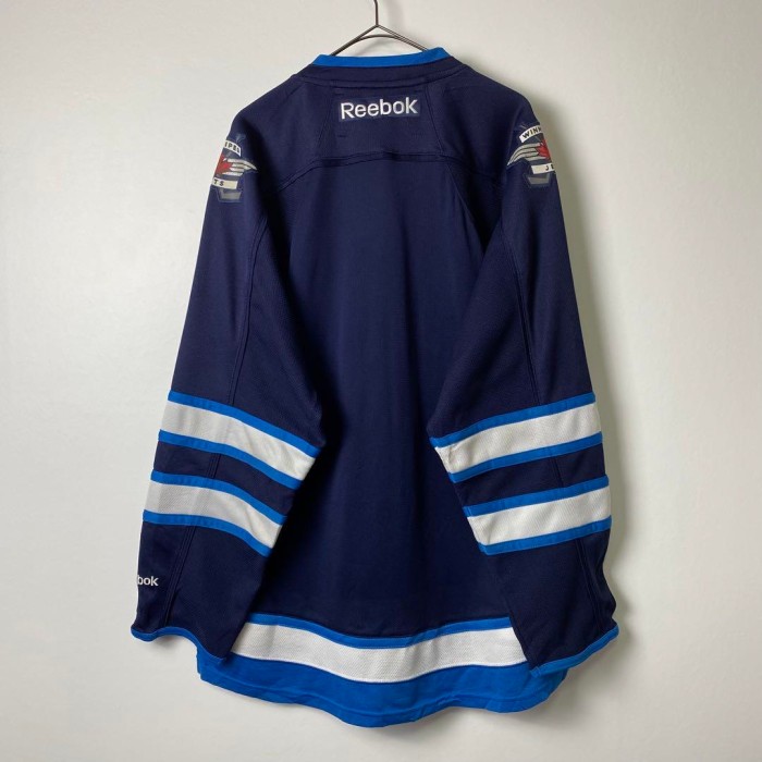 Reebok NHL ウィニペグジェッツ ホッケーシャツ ゲームシャツ 長袖 L | Vintage.City 古着屋、古着コーデ情報を発信