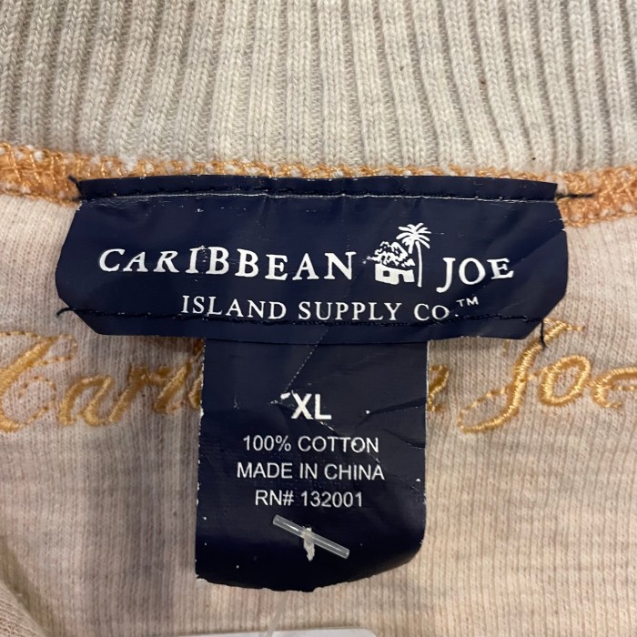 CARIBBEAN JOE half zip plain knit | Vintage.City 古着屋、古着コーデ情報を発信