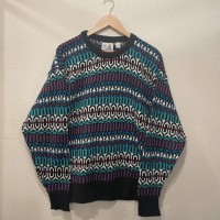 90s デザインニット セーター Vintage knit sweater | Vintage.City 古着屋、古着コーデ情報を発信