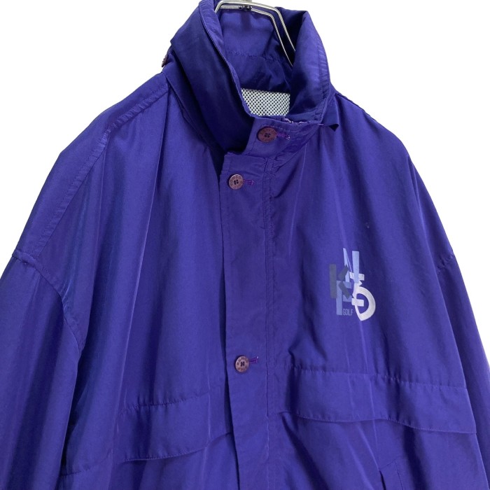 90s KENZO GOLF zip-up purple design nylon jacket | Vintage.City
