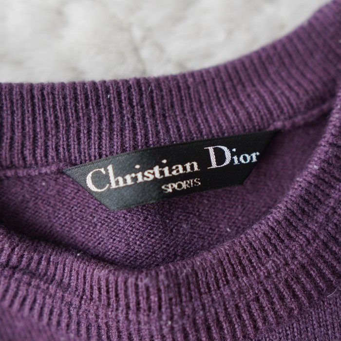Christian Dior / クリスチャンディオール ニット / セーター 1990年代製 / ロゴ刺繍 Mサイズ相当 | Vintage.City 빈티지숍, 빈티지 코디 정보