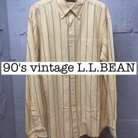 90s vintage ストライプ　ボタンダウンシャツ　イエロー  SS049 | Vintage.City 古着屋、古着コーデ情報を発信