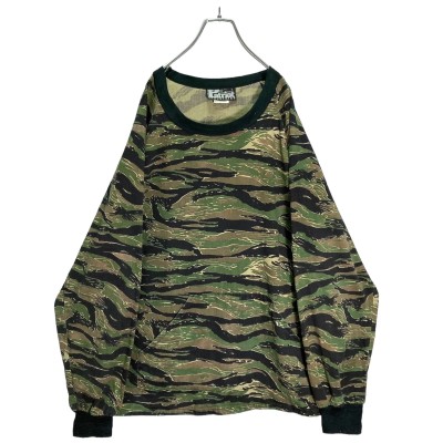 80-90s Patriot INDUSTRIES Tigerstripe camo pullover shirt | Vintage.City 古着屋、古着コーデ情報を発信
