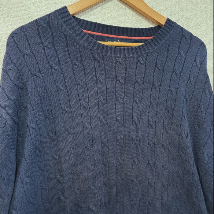 00s TOMMY HILFIGER トミー トミーヒルフィガー knit sweater ニット セーター コットンニット | Vintage.City 빈티지숍, 빈티지 코디 정보