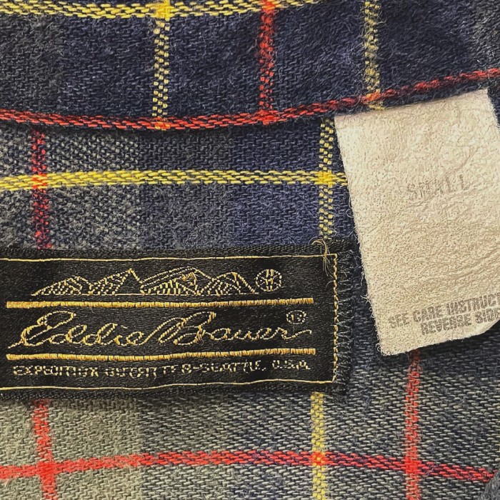 70s 【Eddie Bauer】flannel shirtビンテージ エディバウアー チェックシャツ Vintage shirt | Vintage.City 빈티지숍, 빈티지 코디 정보