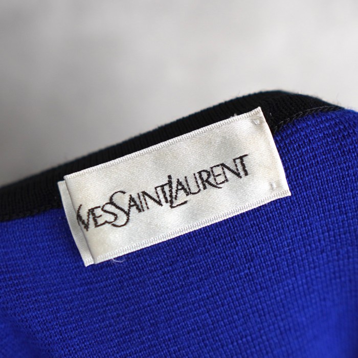 Yves Saint Laurent / イヴ・サンローラン ニット / セーター 1990年代製 / ロゴ刺繍 Mサイズ | Vintage.City 古着屋、古着コーデ情報を発信