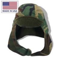 US ARMY 米軍 フライトキャップ ヘルメットライナーキャップ M-65 57.7cm カーキ カモフラ コットン ミリタリー CAP COLD WEATHER INSULATING HELMET LINER WOODLAND CAMOUFLAGE | Vintage.City 古着屋、古着コーデ情報を発信