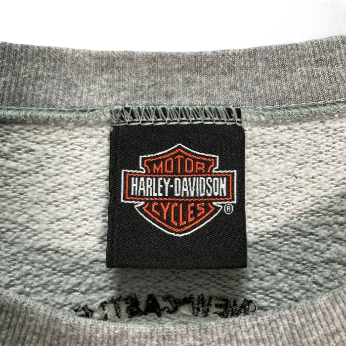 HARLEY-DAVIDSON 90s L/S logo embroidered sweatshirt | Vintage.City 빈티지숍, 빈티지 코디 정보