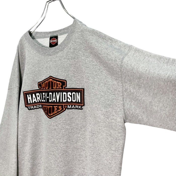 HARLEY-DAVIDSON 90s L/S logo embroidered sweatshirt | Vintage.City 古着屋、古着コーデ情報を発信